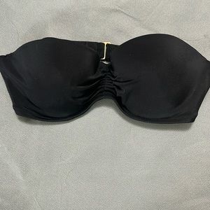 Victoria’s Secret. Black Strapless Swim Top. 32B.